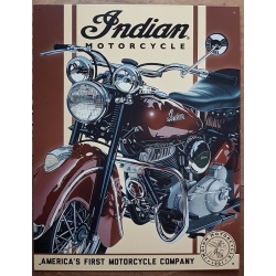 Знак декоративный металлический "Мотоциклы Индиан"